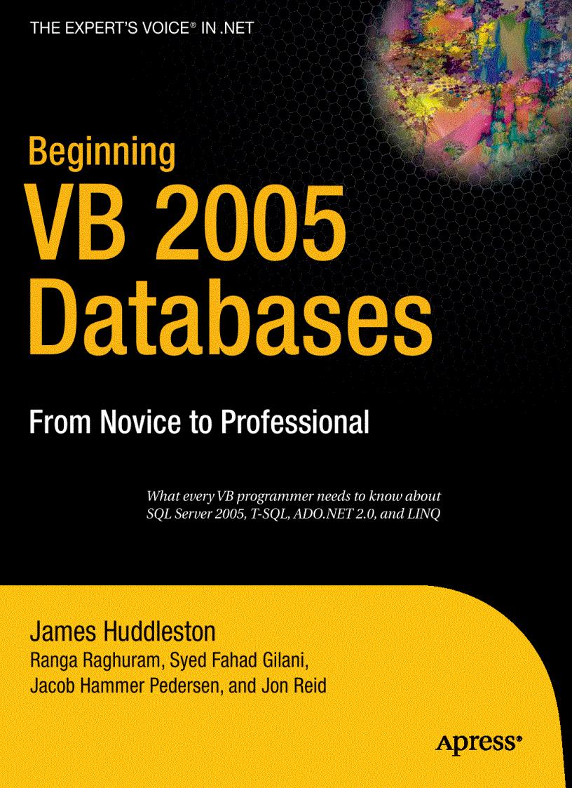image for page Beginning VB 2005 Databases From Novice to Professional