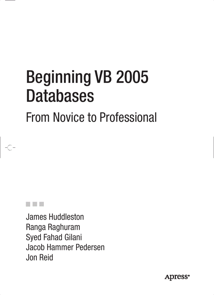 image for page Beginning VB 2005 Databases From Novice to Professional
