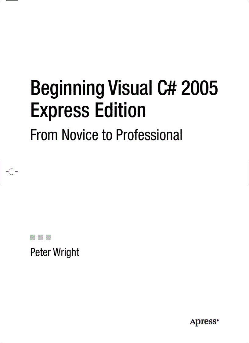image for page Beginning Visual C 2005 Express Edition From Novice to Professional