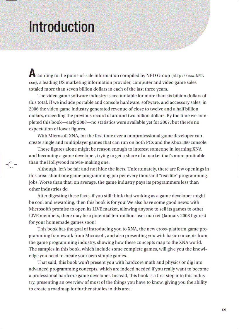 image for page Beginning XNA 2 0 Game Programming From Novice to Professional