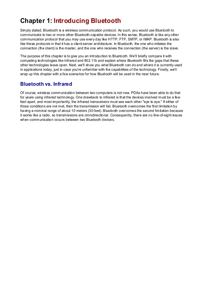 image for page Bluetooth for Java