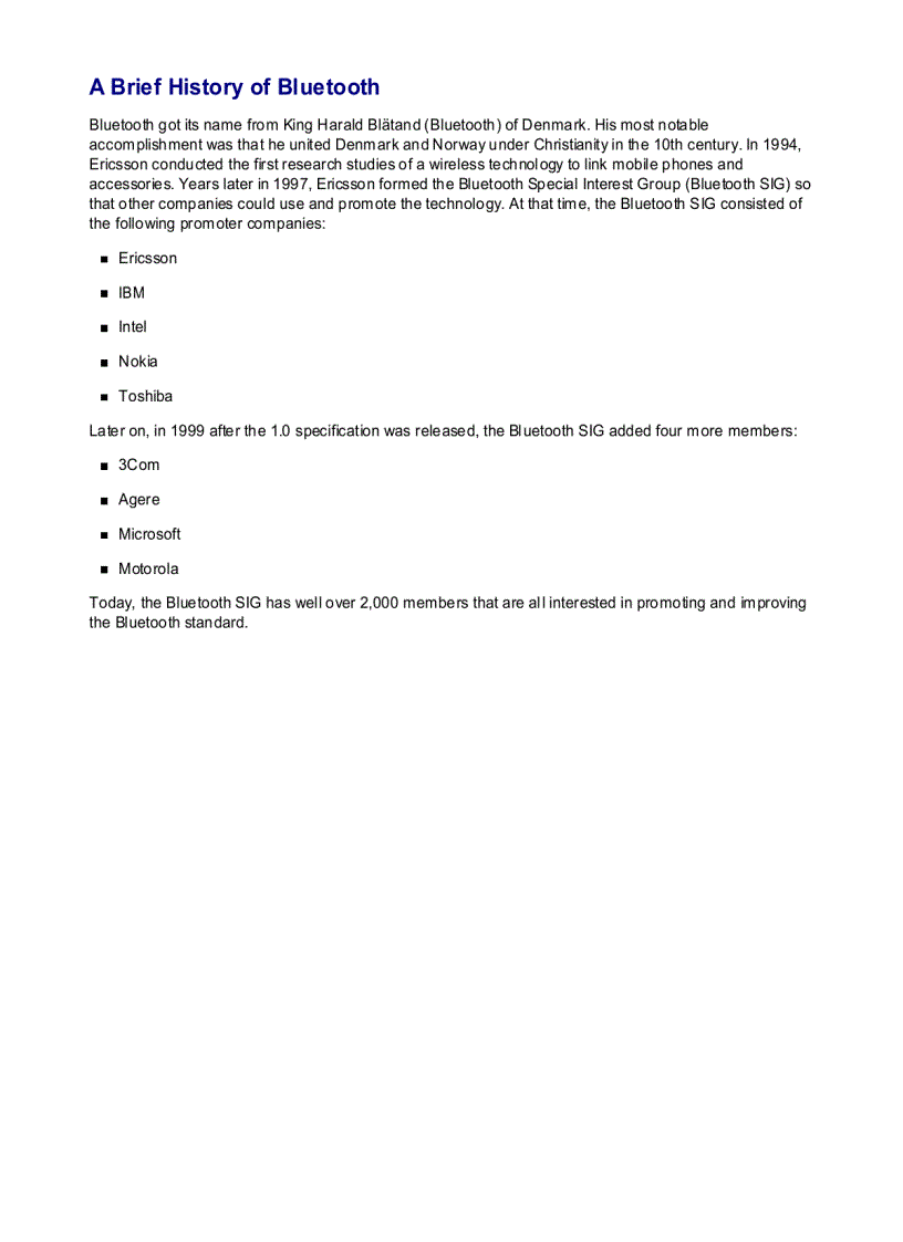 image for page Bluetooth for Java