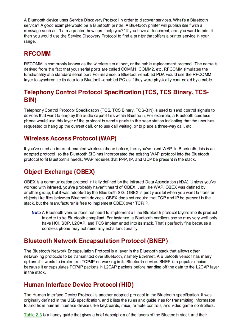 image for page Bluetooth for Java