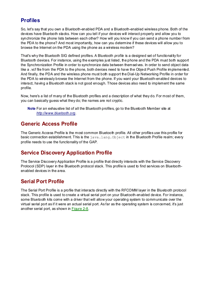 image for page Bluetooth for Java