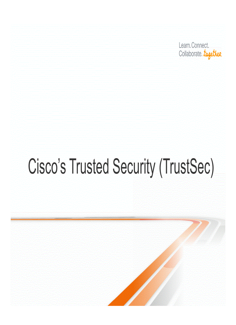 image for page Introduction to Identity and TrustSec