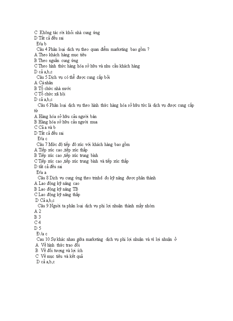 image for page Câu Hỏi Trắc Nghiệm Môn Marketing 3