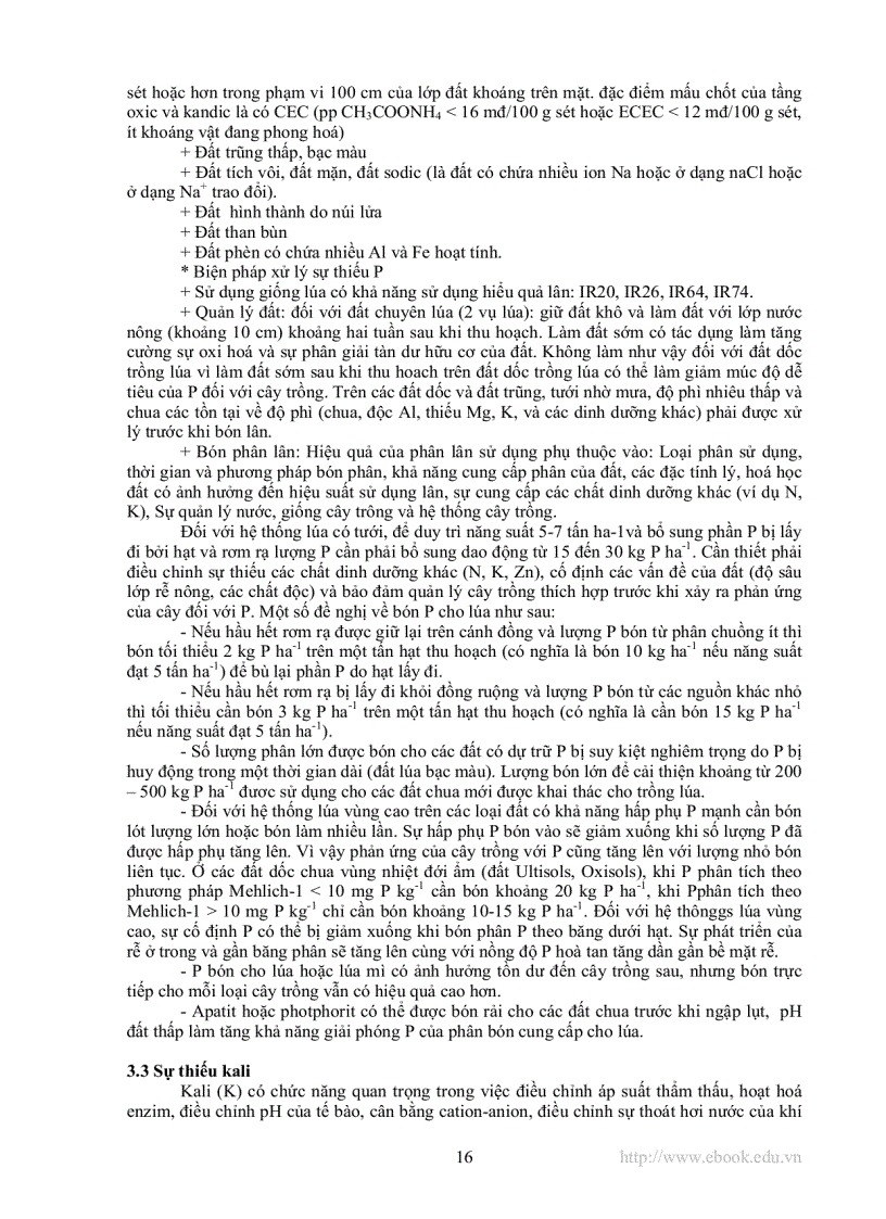 image for page Các chất dinh dưỡng trong đất lúa nước