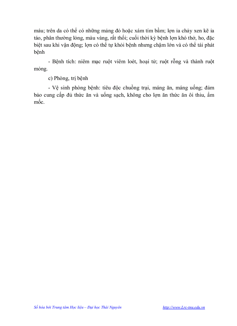 image for page Vệ sinh thú y và phòng bệnh trong chăn nuôi lợn