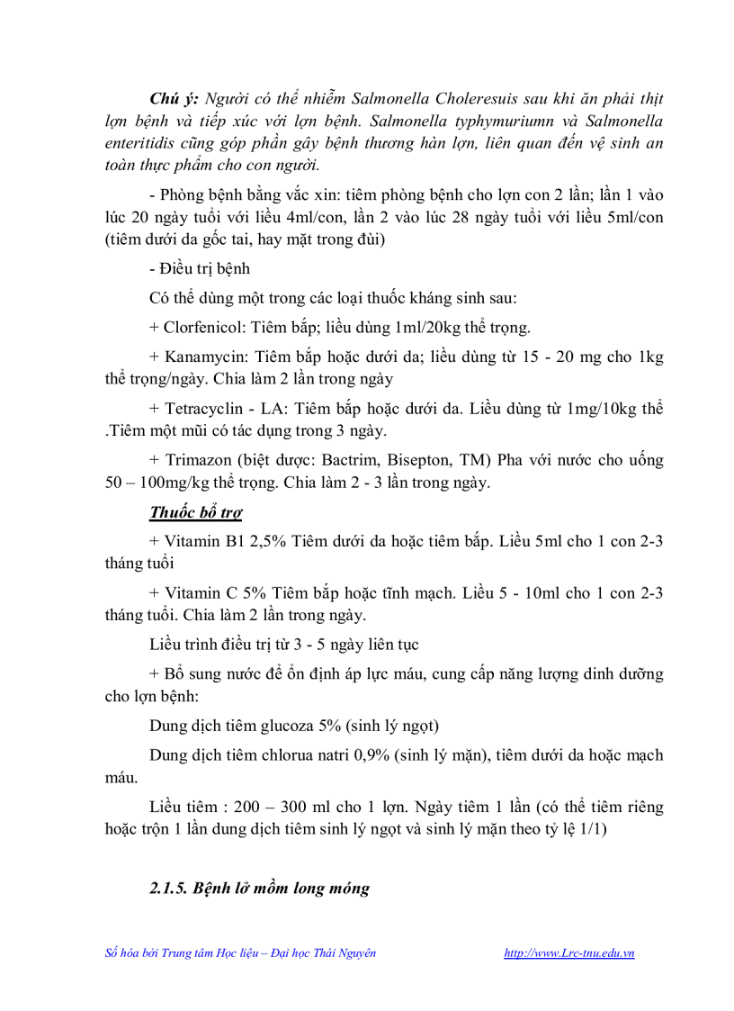 image for page Vệ sinh thú y và phòng bệnh trong chăn nuôi lợn