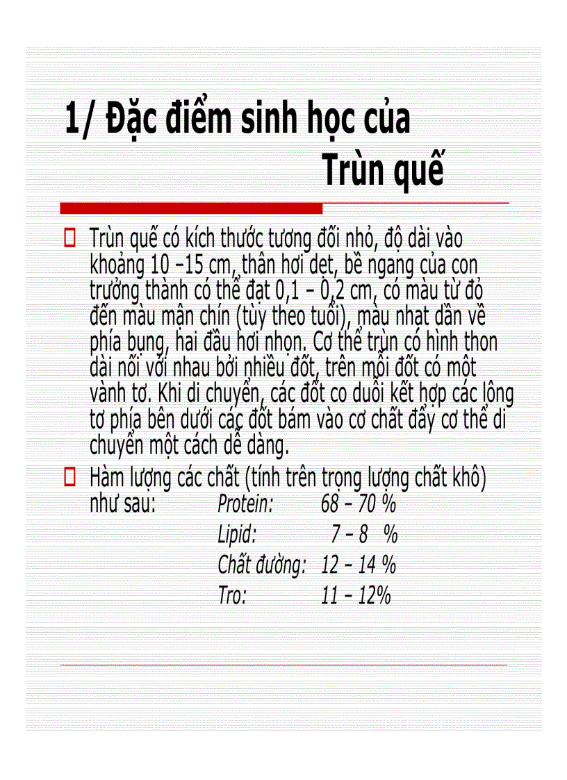 image for page Đặc điểm sinh học của Trùn quế