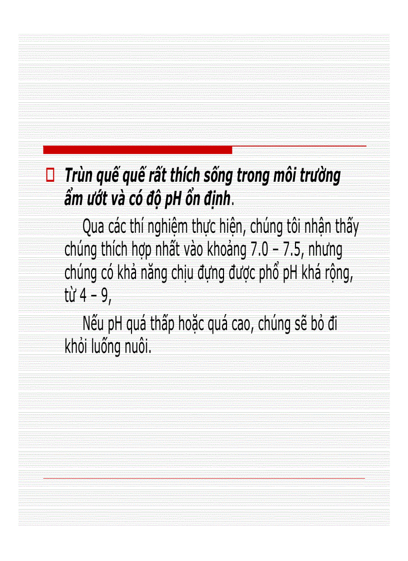 image for page Đặc điểm sinh học của Trùn quế