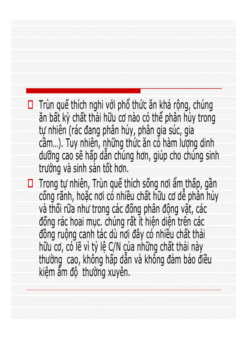 image for page Đặc điểm sinh học của Trùn quế