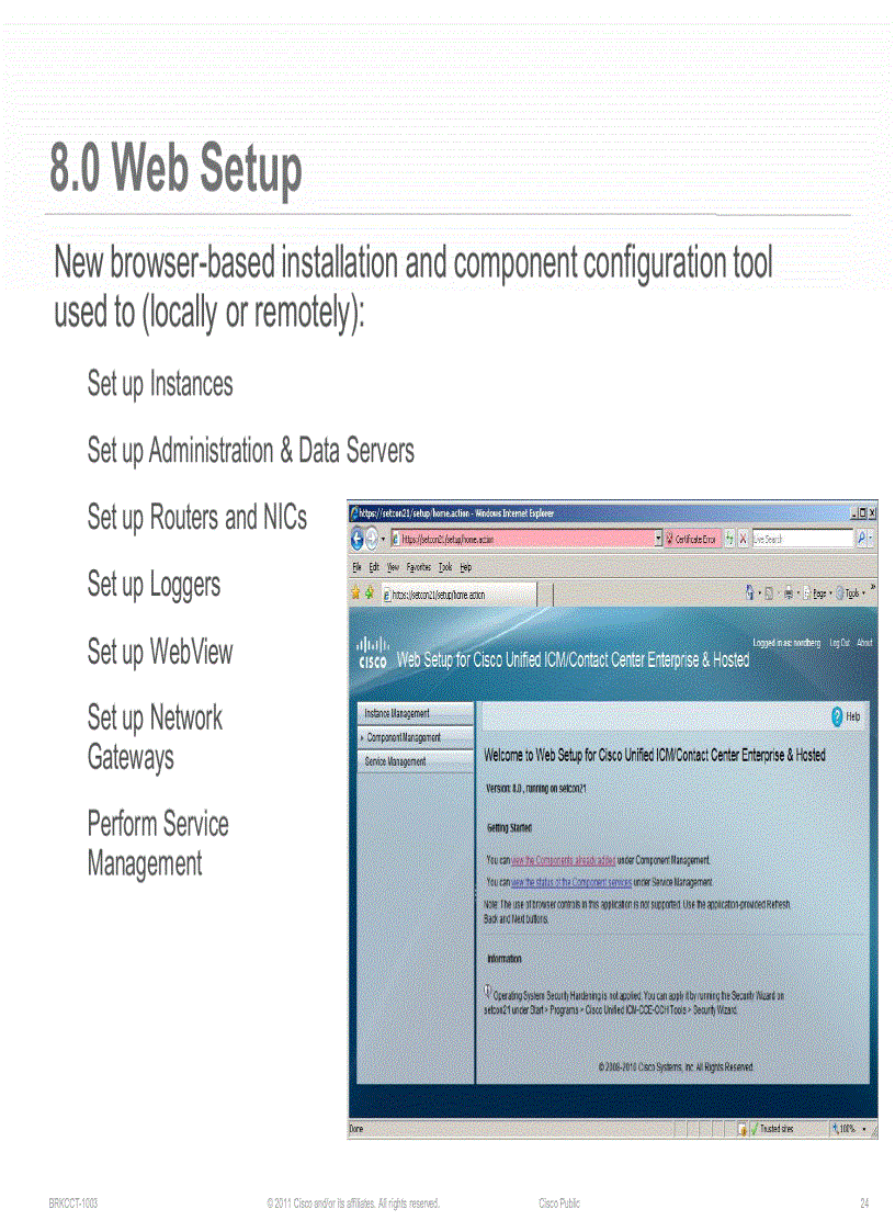 image for page Cisco Unified Contact CenterEnterprise Overview and Roadmap