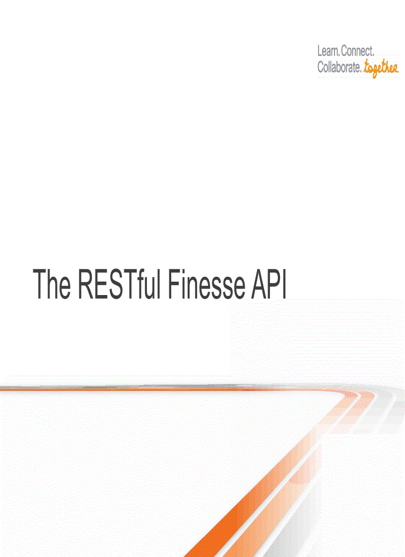 image for page Programmming with the Finesse API