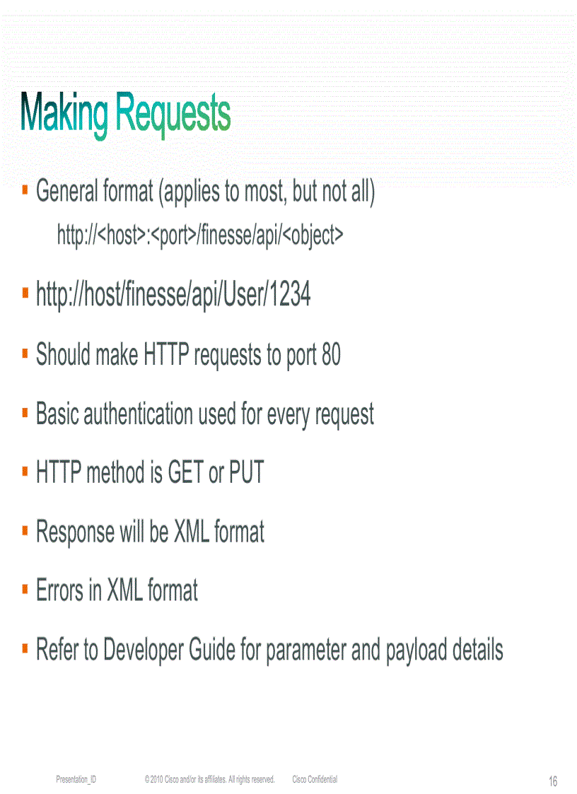 image for page Programmming with the Finesse API
