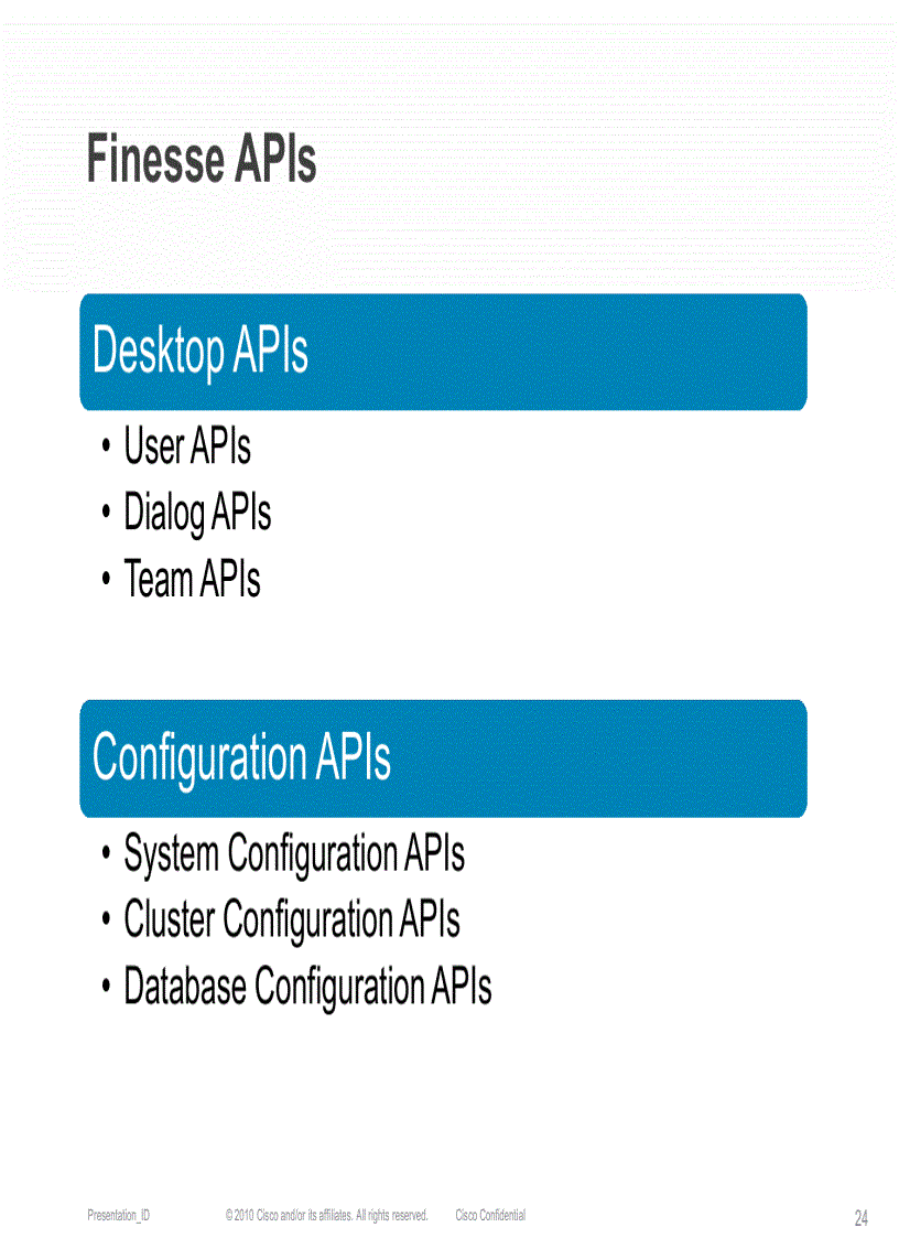 image for page Programmming with the Finesse API