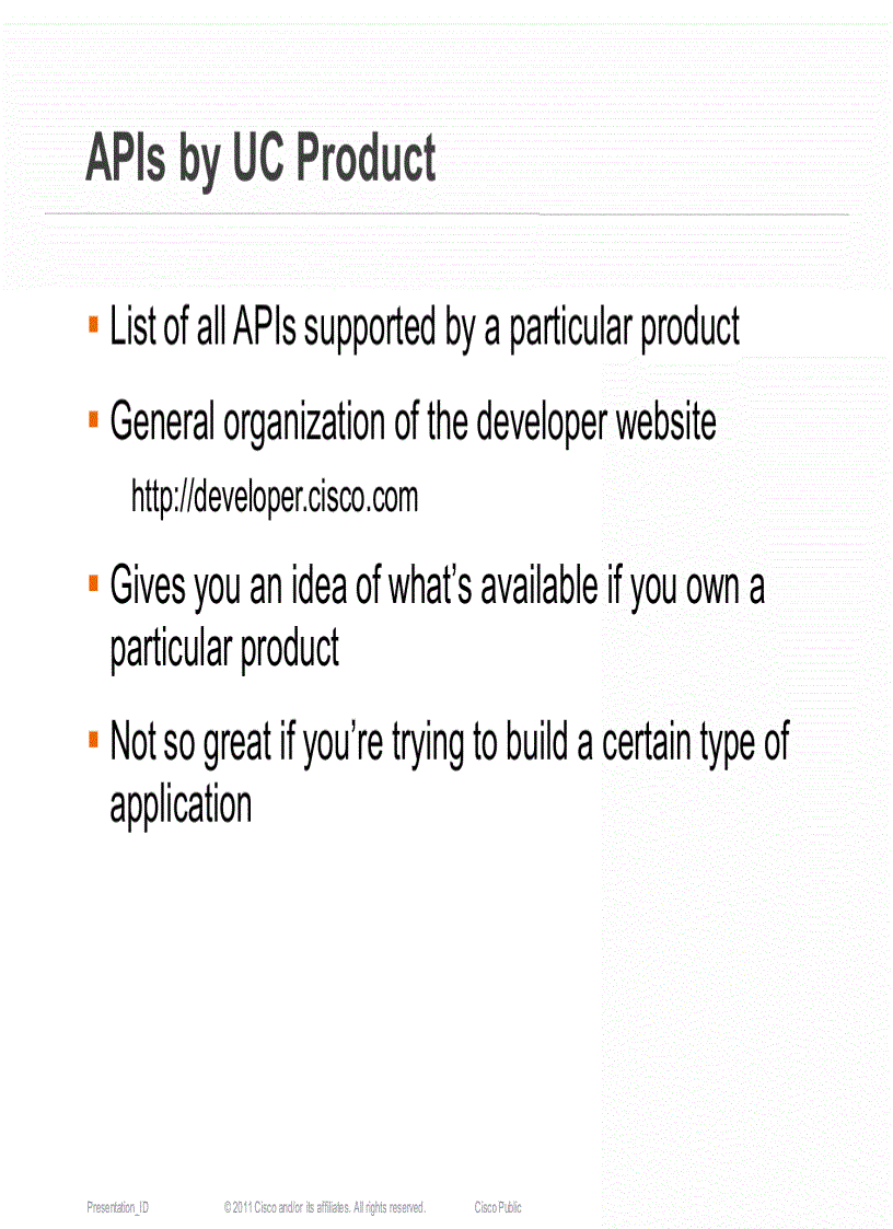 image for page Introduction to Developing With Cisco Unified Communications APIs