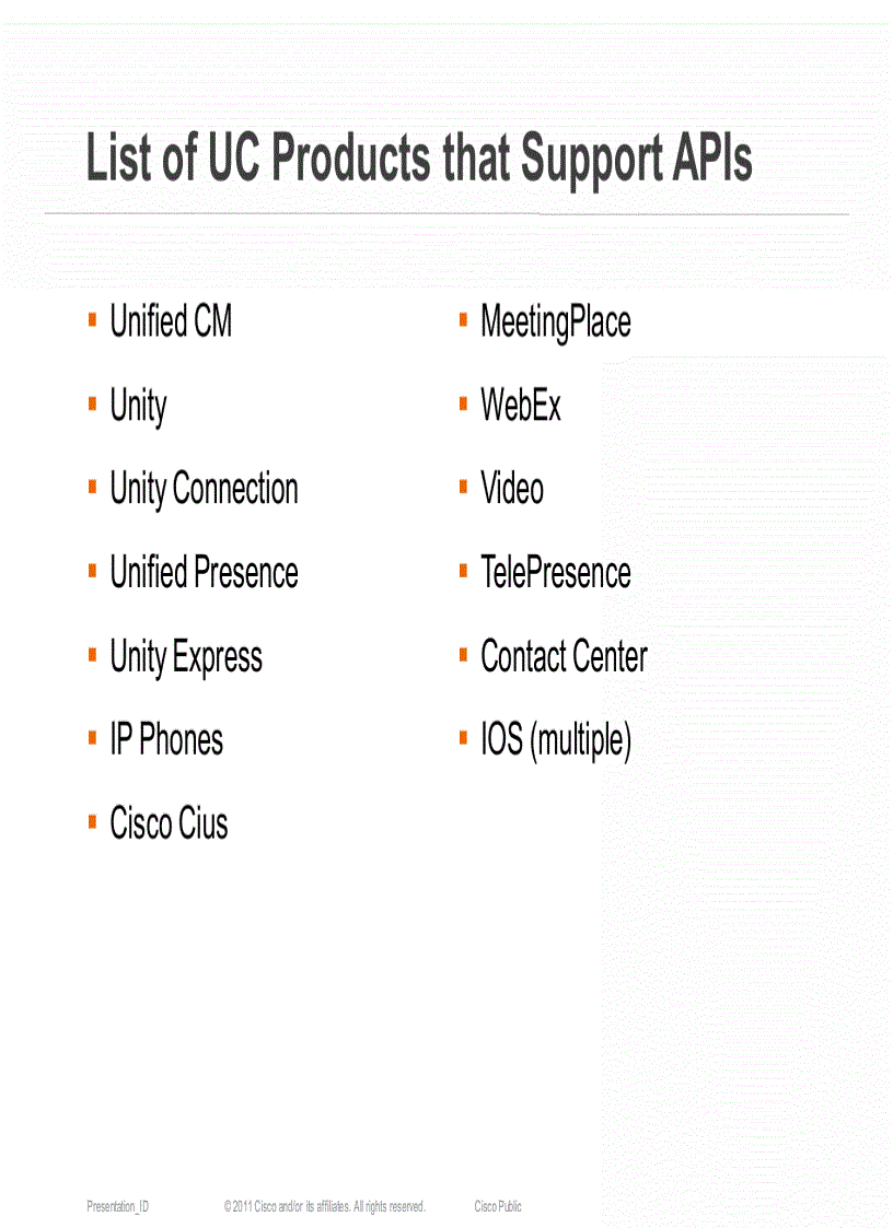 image for page Introduction to Developing With Cisco Unified Communications APIs