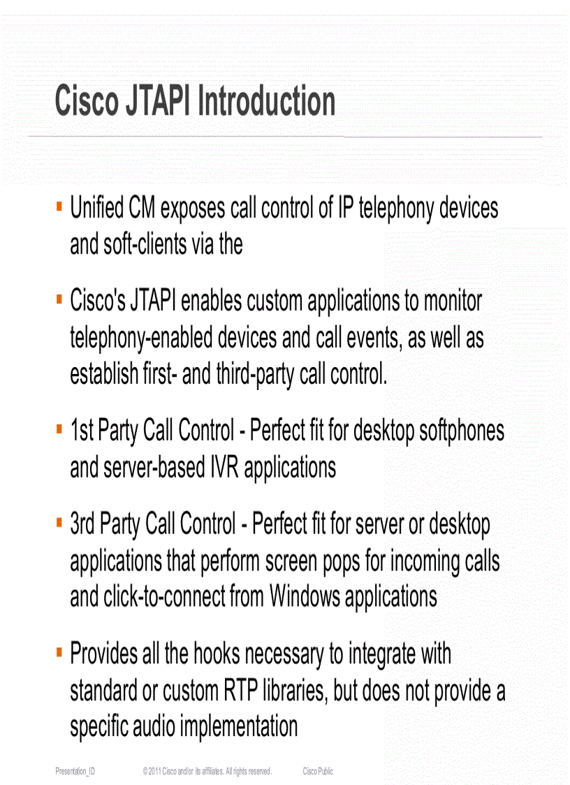 image for page Introduction to Developing With Cisco Unified Communications APIs