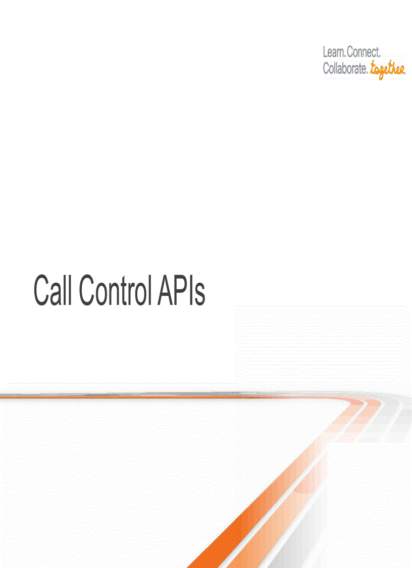 image for page Taxonomy of Cisco UC APIs