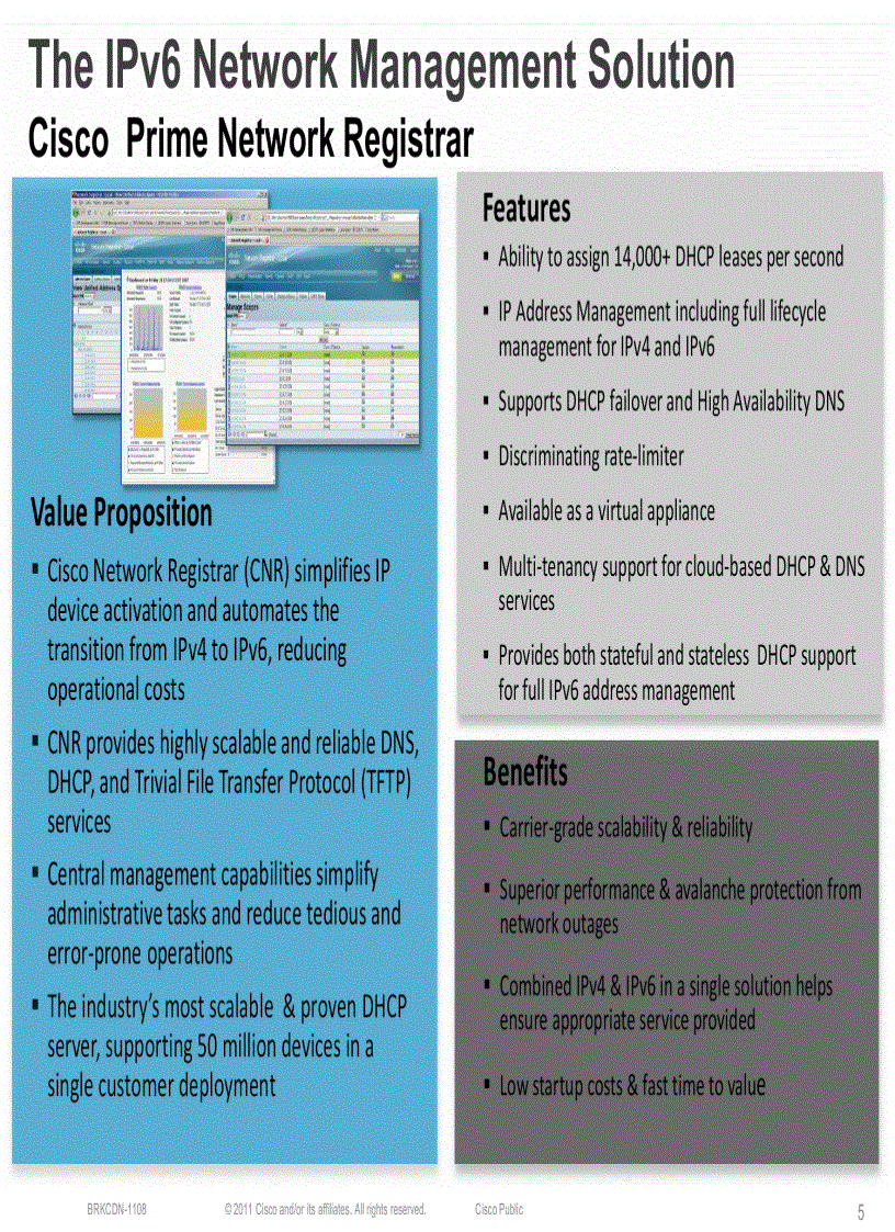 image for page Cisco Prime Network Registrar 8 0IPv4 to IPv6 Transition and Management