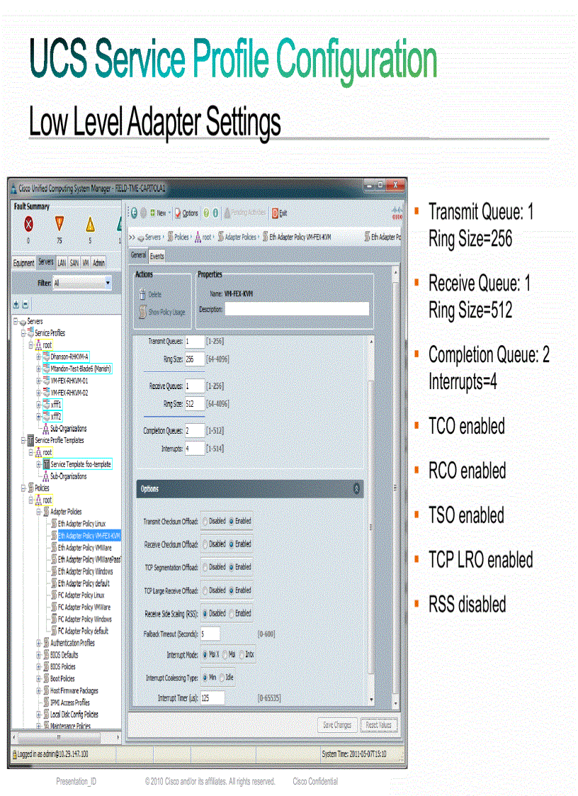 image for page Virtual Machines Fabric Extender UCS Fabric and VM s Extending FEX direct to VM sin UCS