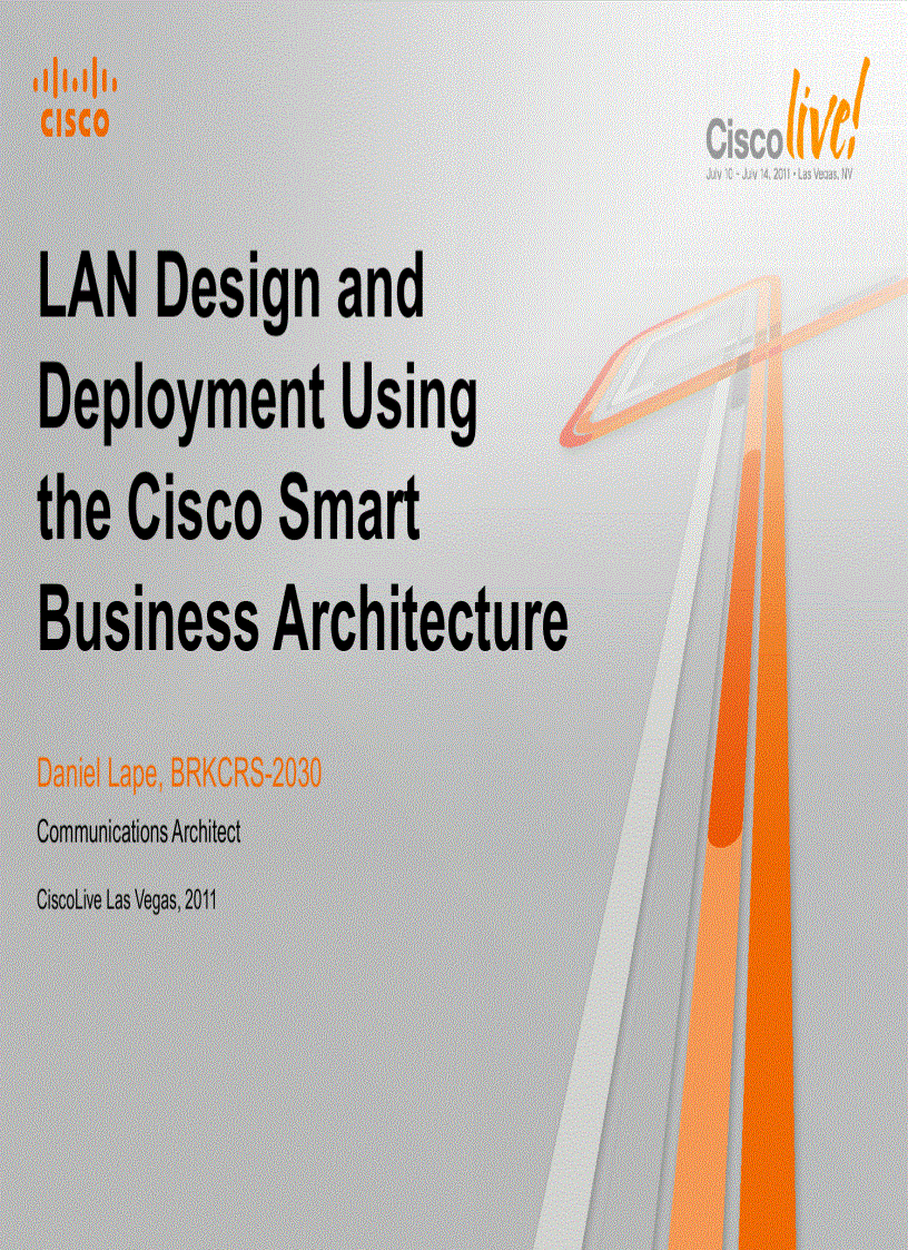 image for page LAN Design and Deployment Using the Cisco Smart Business Architecture