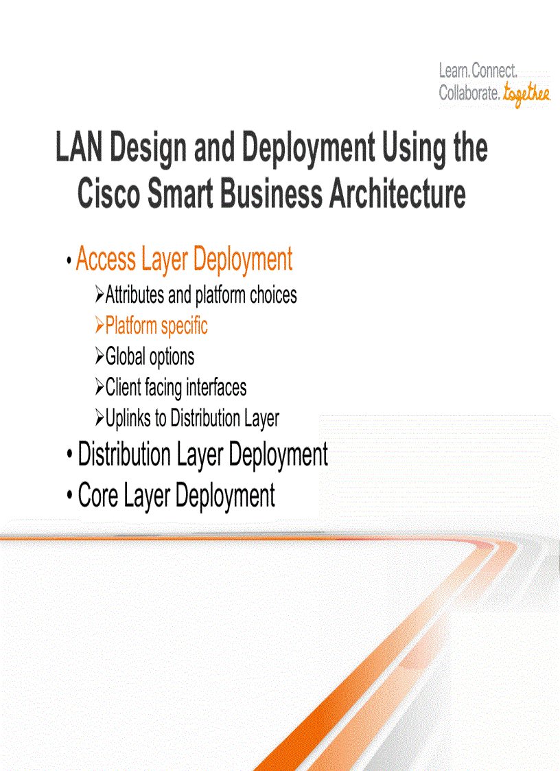 image for page LAN Design and Deployment Using the Cisco Smart Business Architecture
