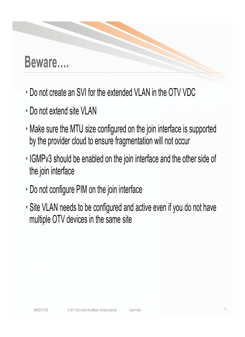 image for page Advanced OTV Configure Verify and Troubleshoot OTV in your network