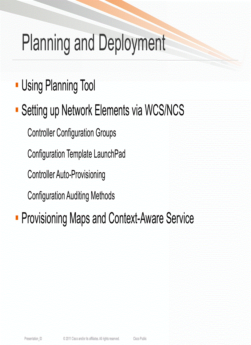 image for page Managing an Enterprise WLAN with Wireless Control System WCS