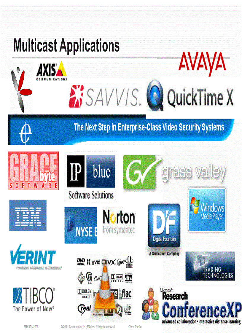 image for page Advanced Topics in IP Multicast Deployment BRKIPM 2008