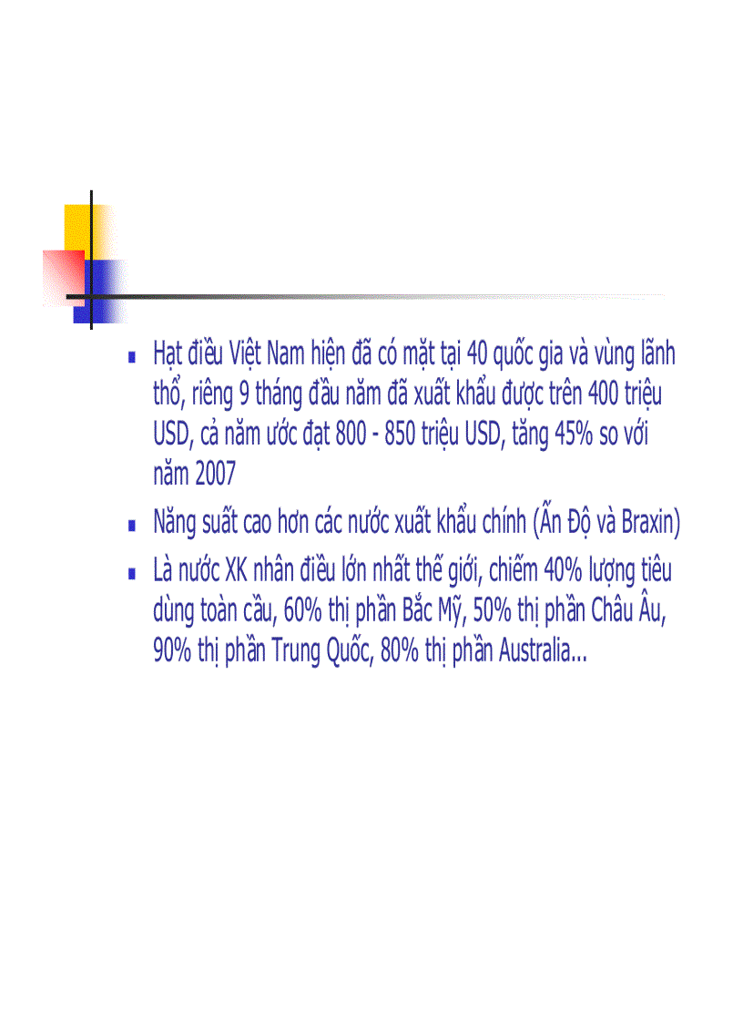 image for page Năng lực cạnh tranh của ngành điều việt nam