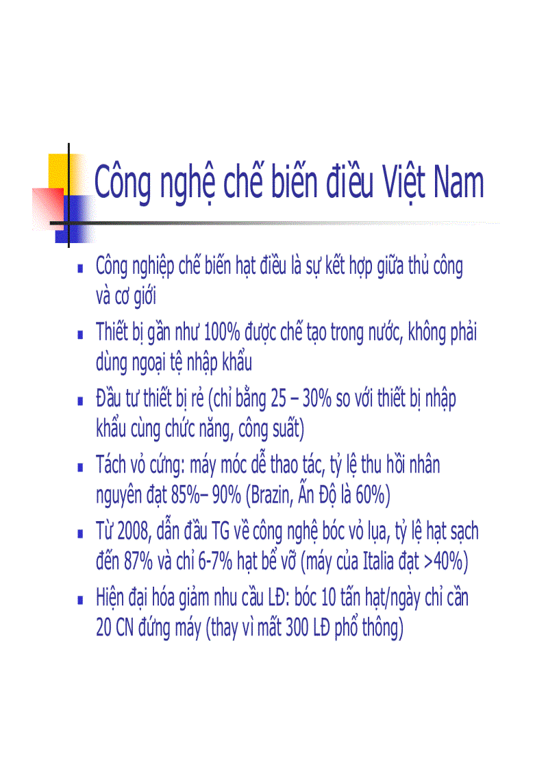image for page Năng lực cạnh tranh của ngành điều việt nam