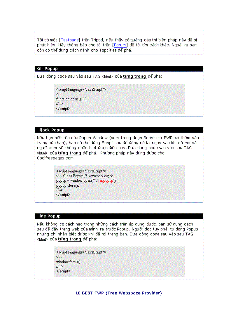 image for page Tài liệu hướng dẫn tự học HTML Thiết kế Web