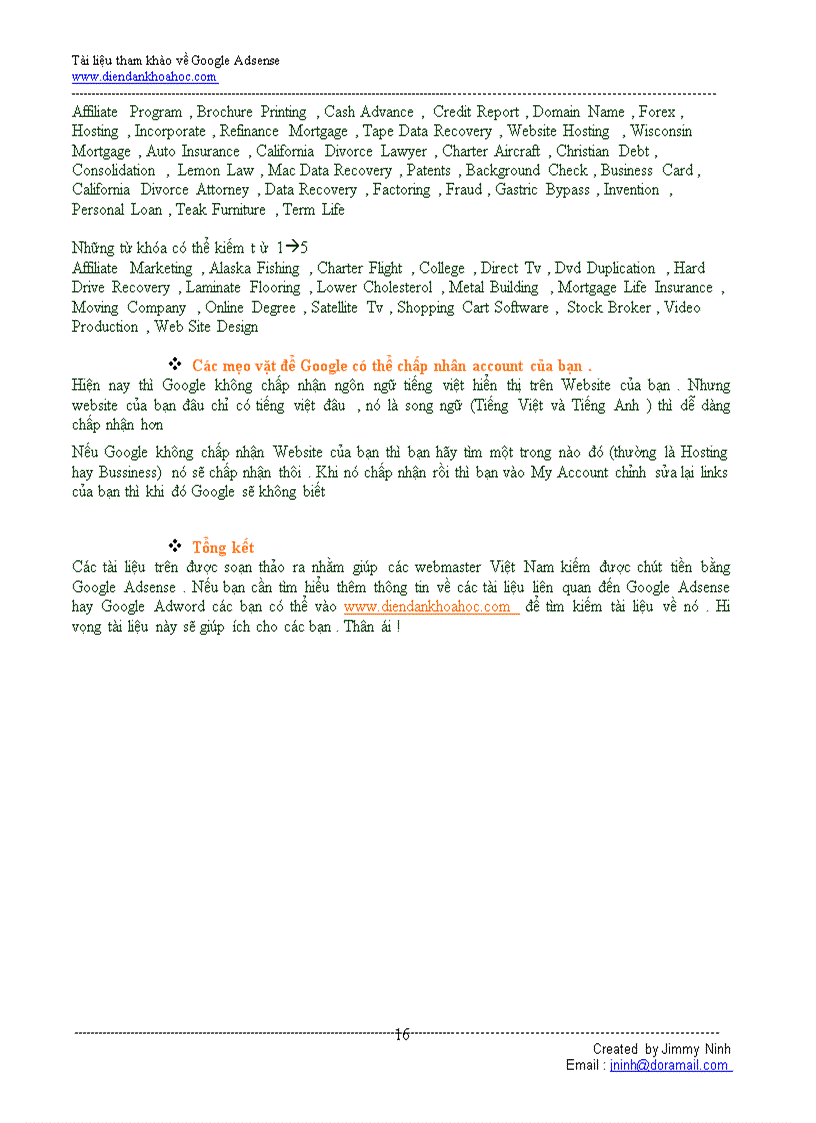 image for page Ebook hướng dẫn google adsense toàn tập