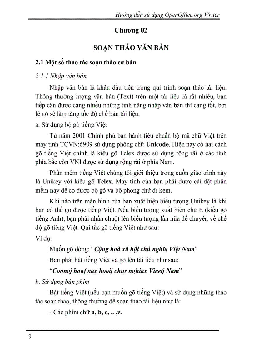 image for page Hướng dẫn sử dụng phần mềm soạn thảo văn bản