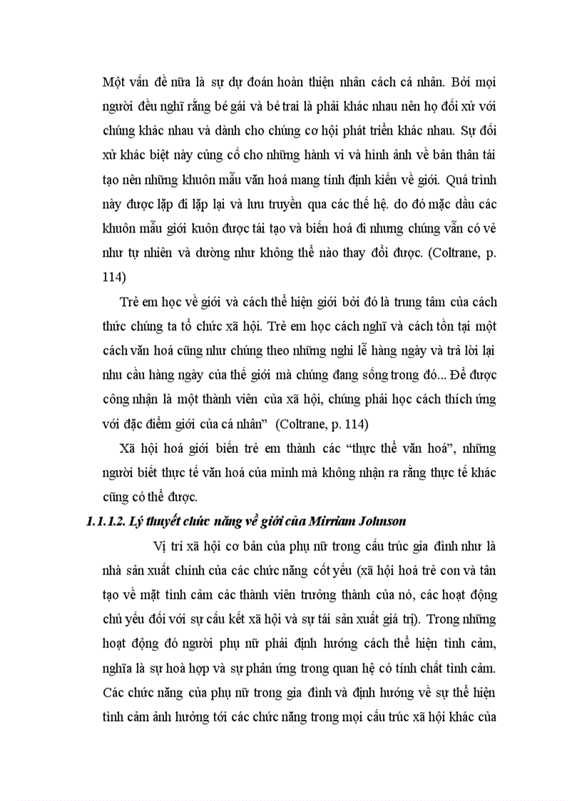 image for page Tiểu luận xã hội học về giới