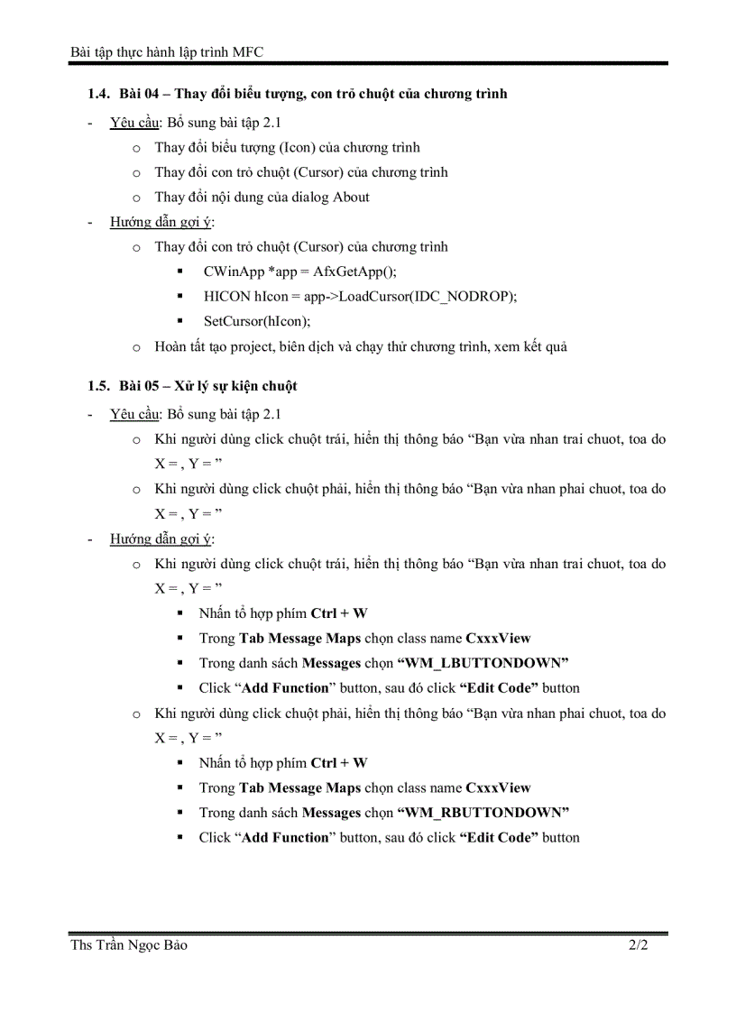 image for page Bài tập thực hành lập trình mfc