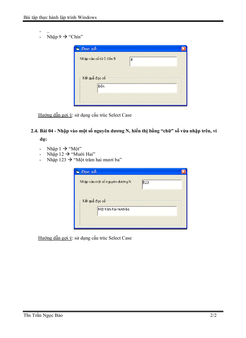 image for page Bài tập thực hành lập trình mfc