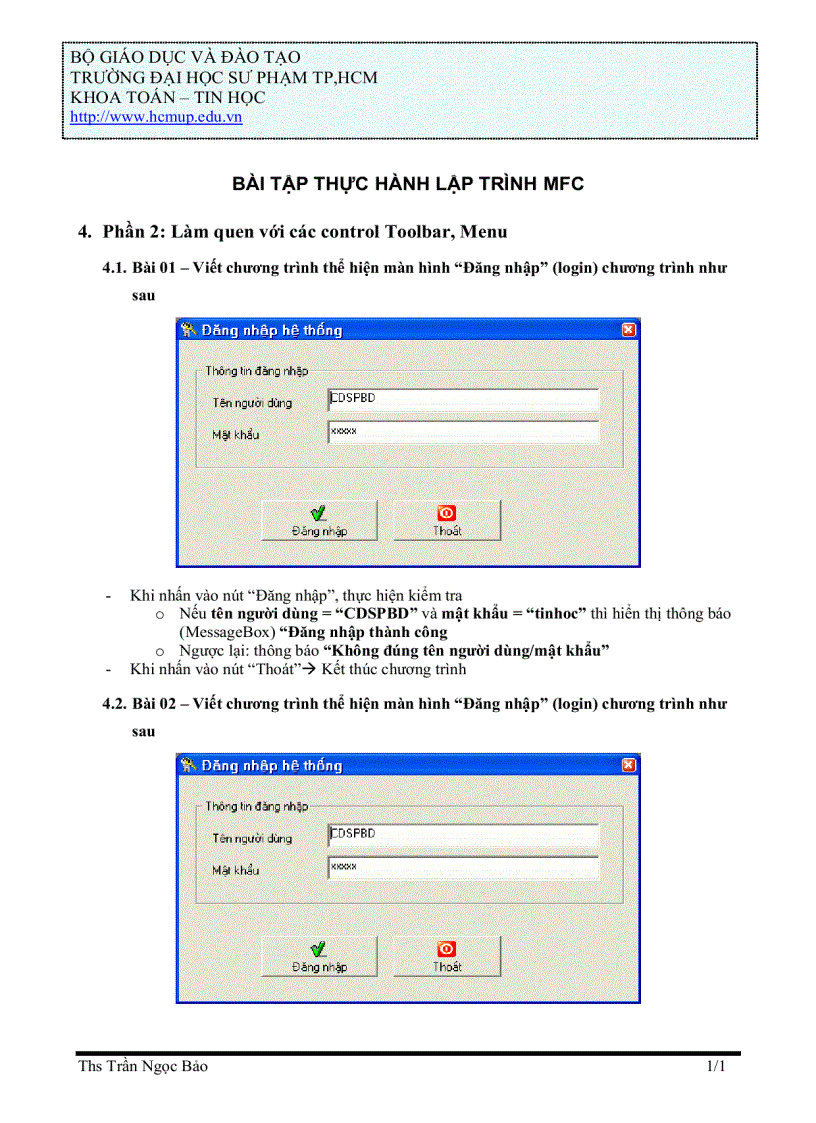 image for page Bài tập thực hành lập trình mfc