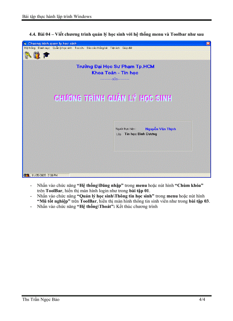 image for page Bài tập thực hành lập trình mfc