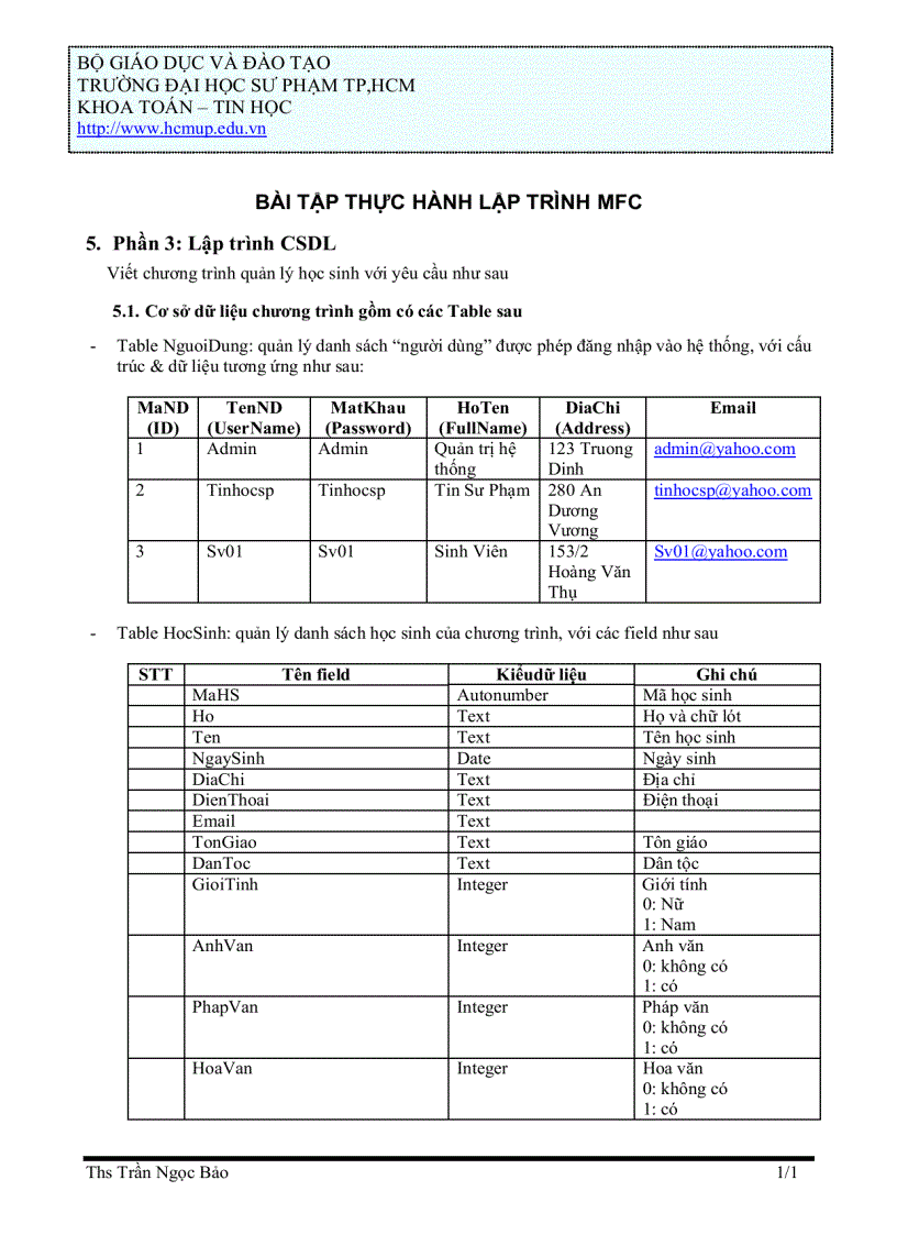 image for page Bài tập thực hành lập trình mfc