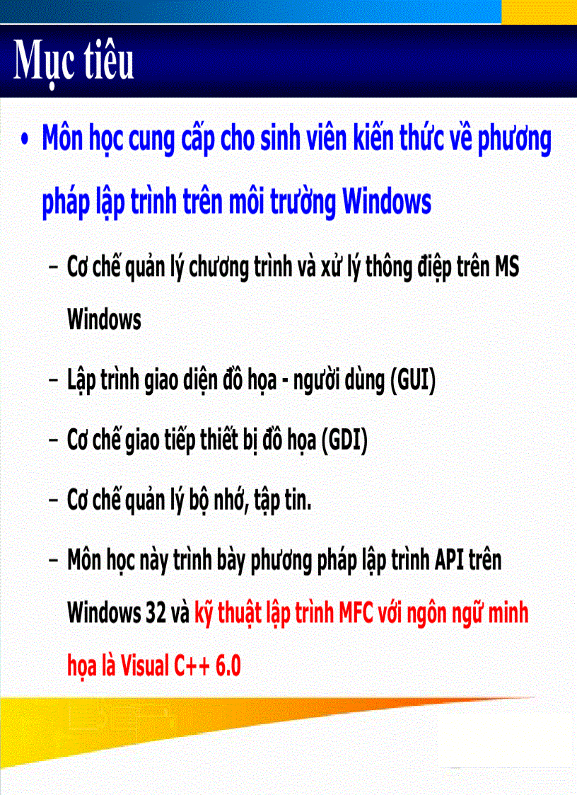 LẬP TRÌNH WINDOWS bài 01