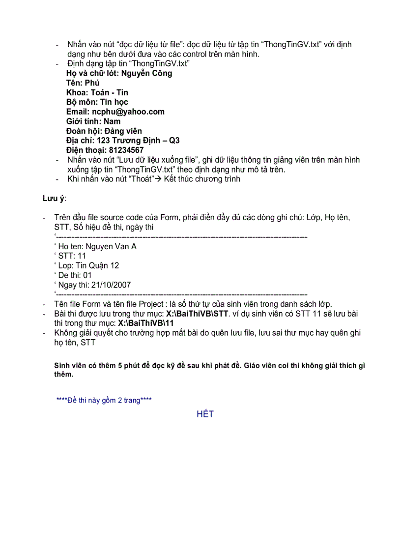 image for page Môn thi Lập trình trên Windows đề 2