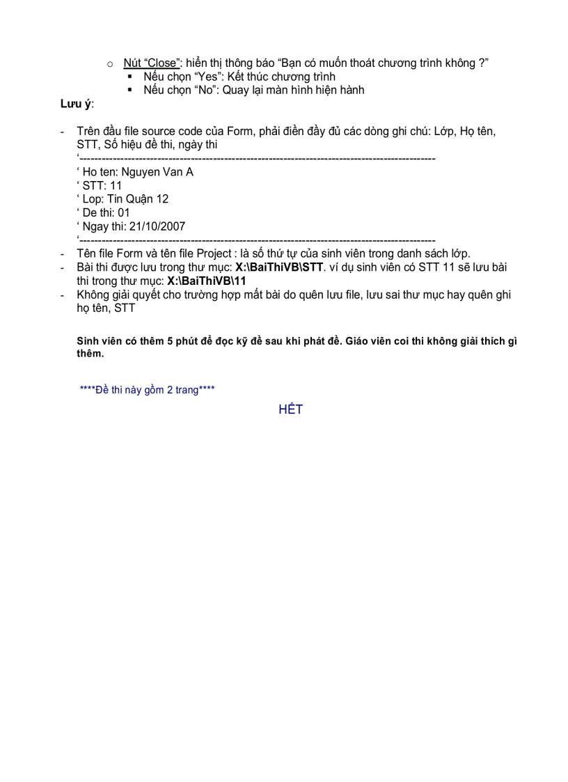image for page Môn thi Lập trình trên Windows đề 4
