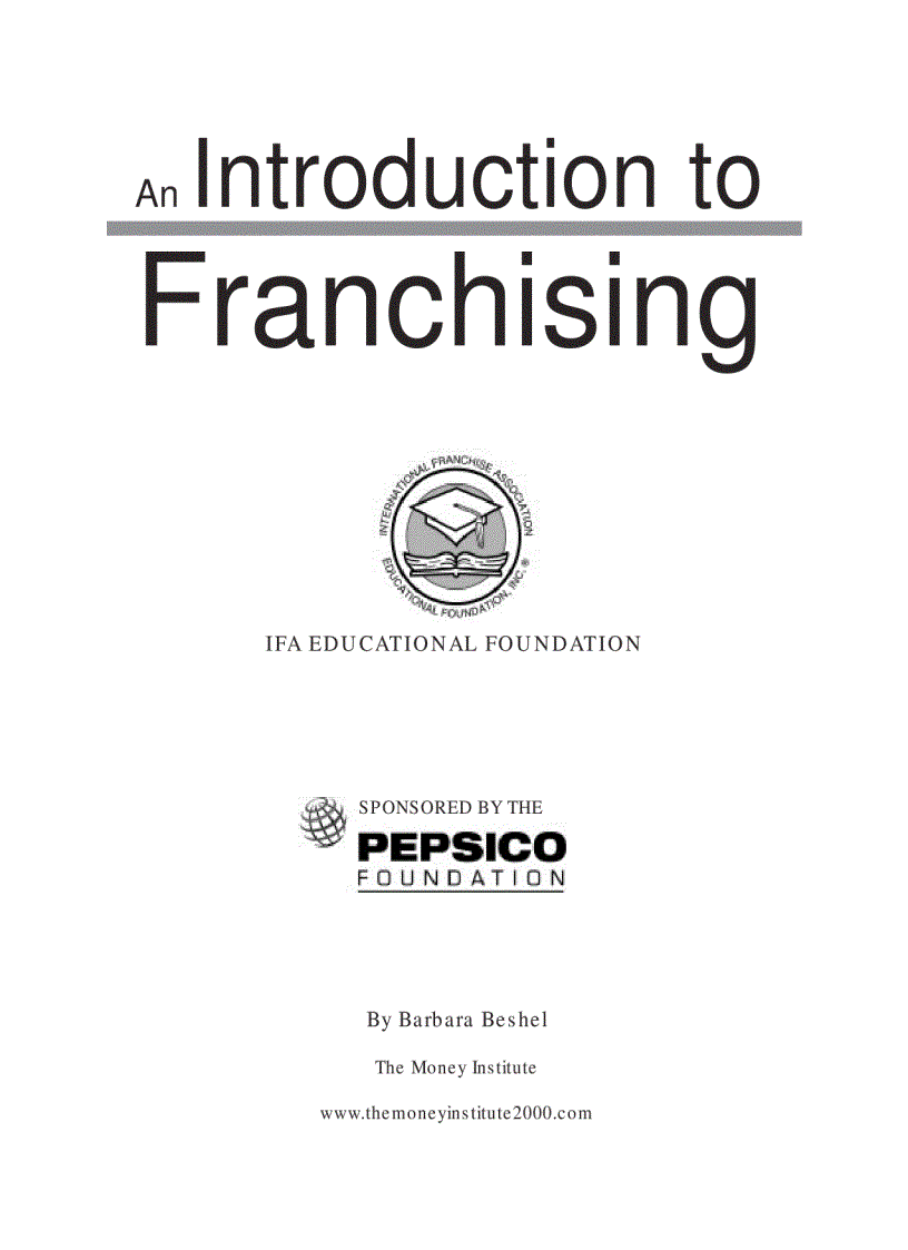 An introduction to franchising
