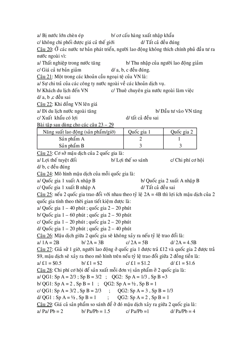image for page Đề thi kinh tế học quốc tế ĐHQGTPHCM