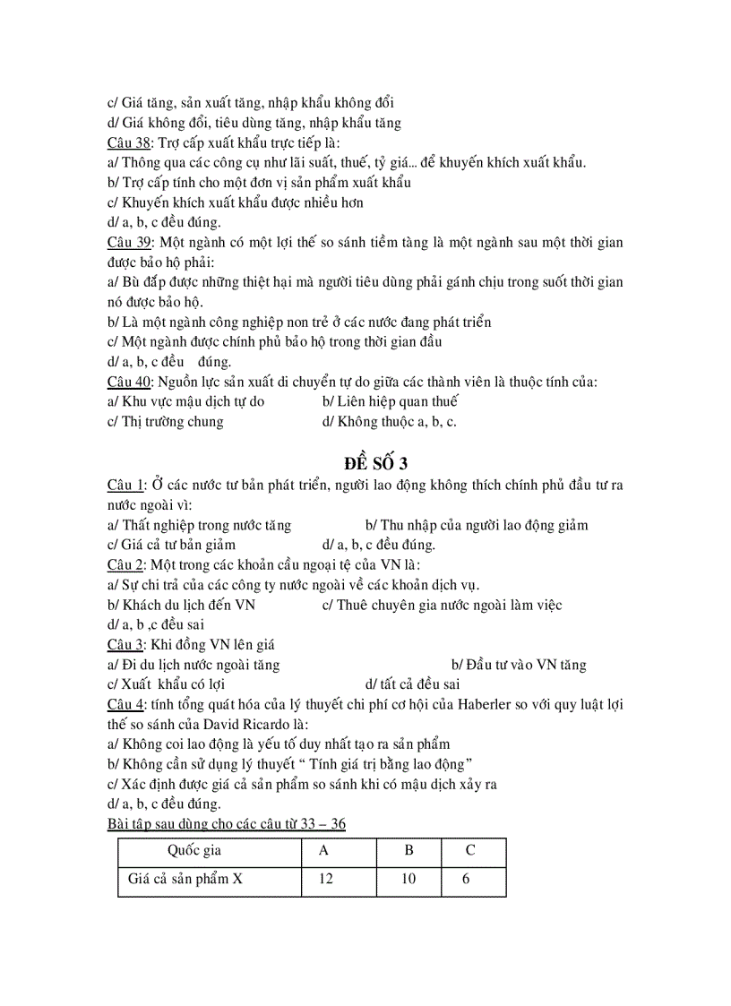 image for page Đề thi kinh tế học quốc tế ĐHQGTPHCM