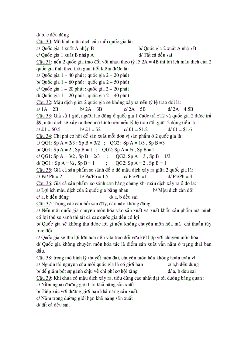 image for page Đề thi kinh tế học quốc tế ĐHQGTPHCM