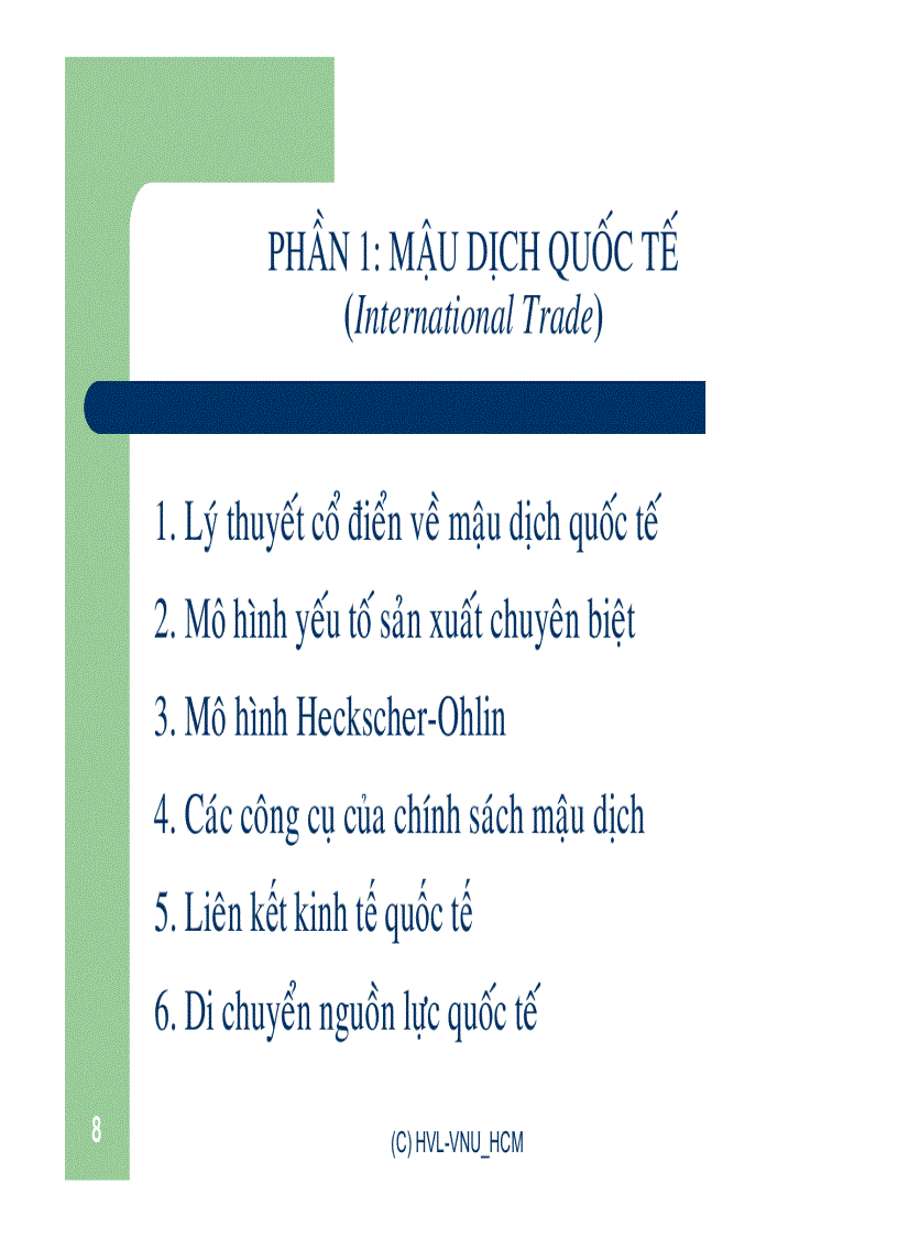 image for page Bài giảng kinh tế học quốc tế